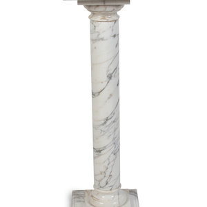 A Continental Marble Pedestal 20th 2a927a