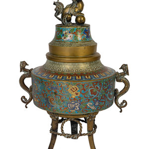 A Japanese Cloisonn Censer 20th 2a928b