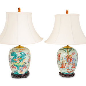 A Pair of Famille Verte Porcelain 2a9284