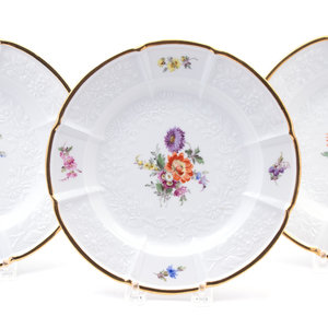A Set of Eleven German Porcelain