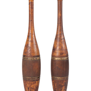 A Pair of Spalding 3Lb. Turned and Parcel