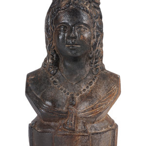 A Cast Iron Maiden Form Door Stop Height 2a93cd