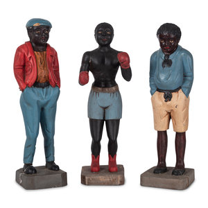 Three Painted Plaster African American 2a93ec