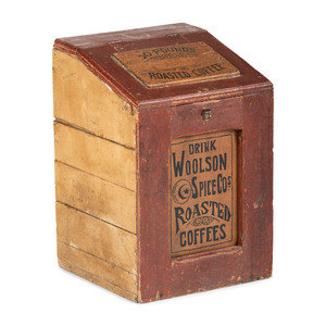 A Woolson Spice Co Stenciled Wood 2a9423