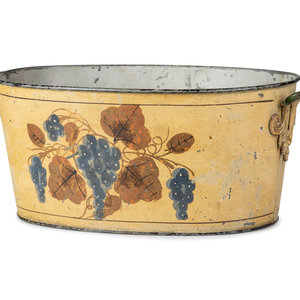 A Tole Paint Decorated Wash Basin 2a9462