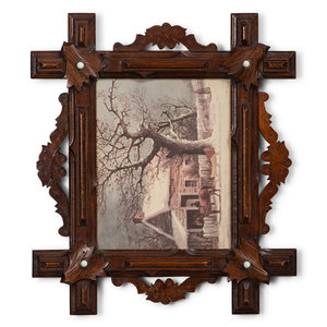 Four Adirondack Style Wood Picture