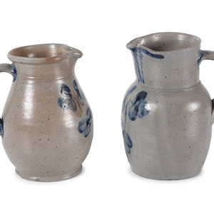 Two Cobalt Decorated Stoneware 2a9486