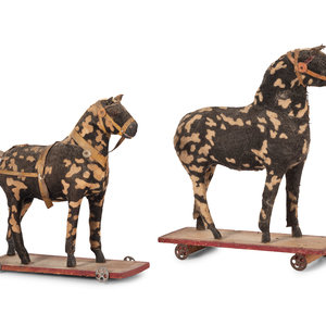 Two Dapple Horse Pull Toys
Early