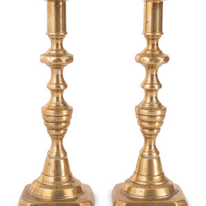 A Pair of Brass Candlesticks
18th Century
Height