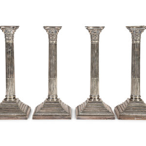 A Set of Four English Silver Plate 2a9503