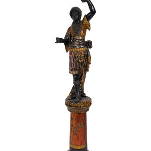 An Italian Carved and Painted Torchere 2a95b7