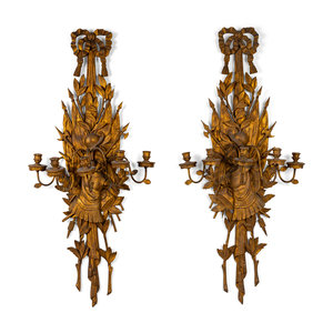 A Pair of Italian Carved Giltwood 2a95b9