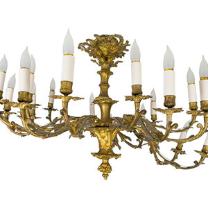 A Louis XV Style Gilt Bronze 18 Light 2a95e5