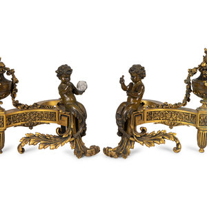 A Pair of Louis XV Style Bronze