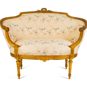 A Louis XVI Carved Giltwood Marquise
18TH/19TH