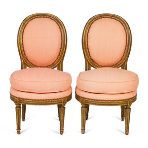 A Pair of Louis XVI Parcel-Gilt