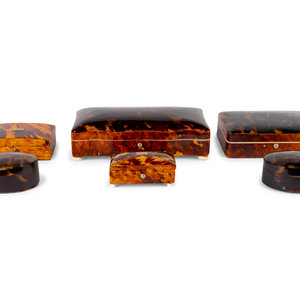 A Collection of Six Small Tortoiseshell 2a965d