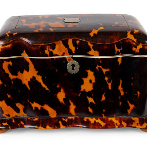 A Victorian Tortoiseshell Tea Caddy LATE 2a965a