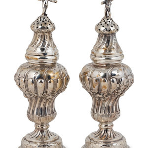 A Pair of German .800 Silver Muffineers
Unkown
