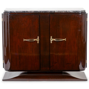 A French Art Deco Rosewood Marble