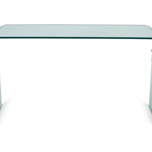 A Modern Italian Curved Glass Sofa 2a968c