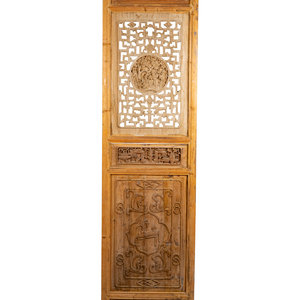 An Indian Four Panel Carved Wood 2a96db