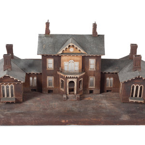 A Carved Wood Model of Ashland,