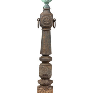 A Cast-Iron Hitching Post with