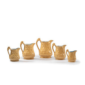 Five Graduated Abolitionist Yellowware 2a9831