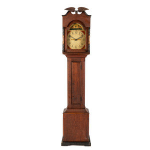 An Ohio Red Painted Case Clock 2a9846
