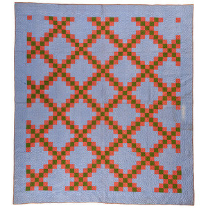 A Double Irish Chain Quilt with 2a98c3