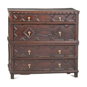 A Charles II Oak Chest of Drawers 17th 2a9998