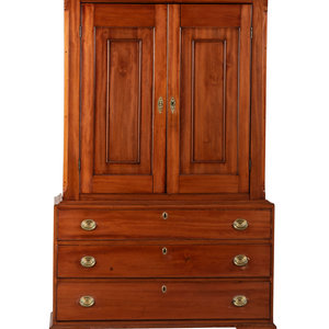 A Chippendale Cherrywood Linen 2a9a09