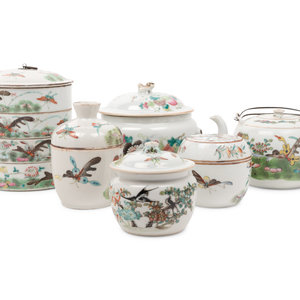 Six Chinese Famille Rose Porcelain 2a9aa5