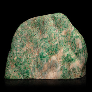 A Chinese Green Jadeite Mountain
with