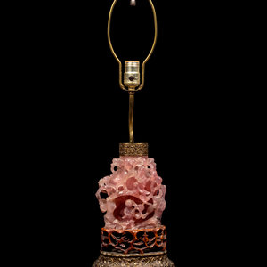 A Chinese Carved Rose Quartz Vase
EARLY