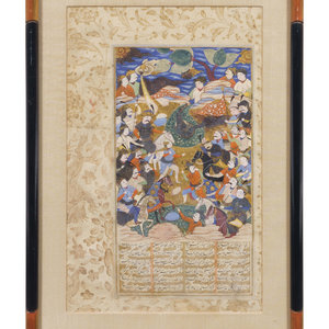 Four Islamic and Indian Miniature