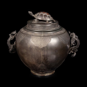 A Large Bronze Covered Jar LATE 2a9bb8