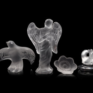 Four Lalique Molded and Frosted 2a9d9e