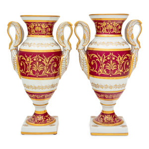 A Pair of French Parcel Gilt Porcelain 2a9dc0