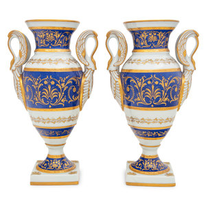 A Pair of French Parcel Gilt Porcelain 2a9dc2