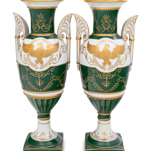 A Pair of French Parcel Gilt Porcelain 2a9dc3