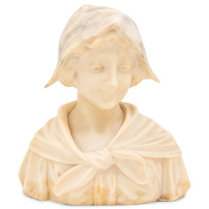 An Italian Alabaster Bust
Late