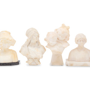 Four Italian Alabaster Busts Late 2a9dd4