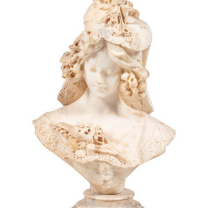 An Italian Alabaster Bust of a