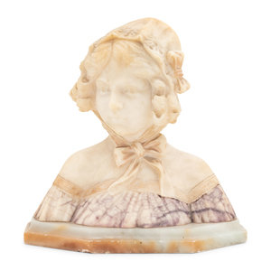 An Italian Alabaster Bust of a