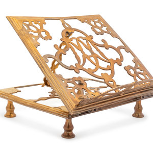 A Continental Brass Book Stand Late 2a9e2e