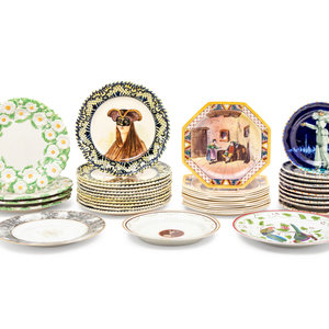 Four Sets of European Pottery Plates the 2a9e35