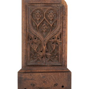 A Gothic Carved Oak Cabinet Panel 16th 17th 2a9e40