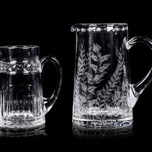 Two William Yeoward Glass Pitchers Height 2a9e8c